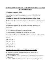 correctional officer academy test hard|correctional officer situational reasoning test.